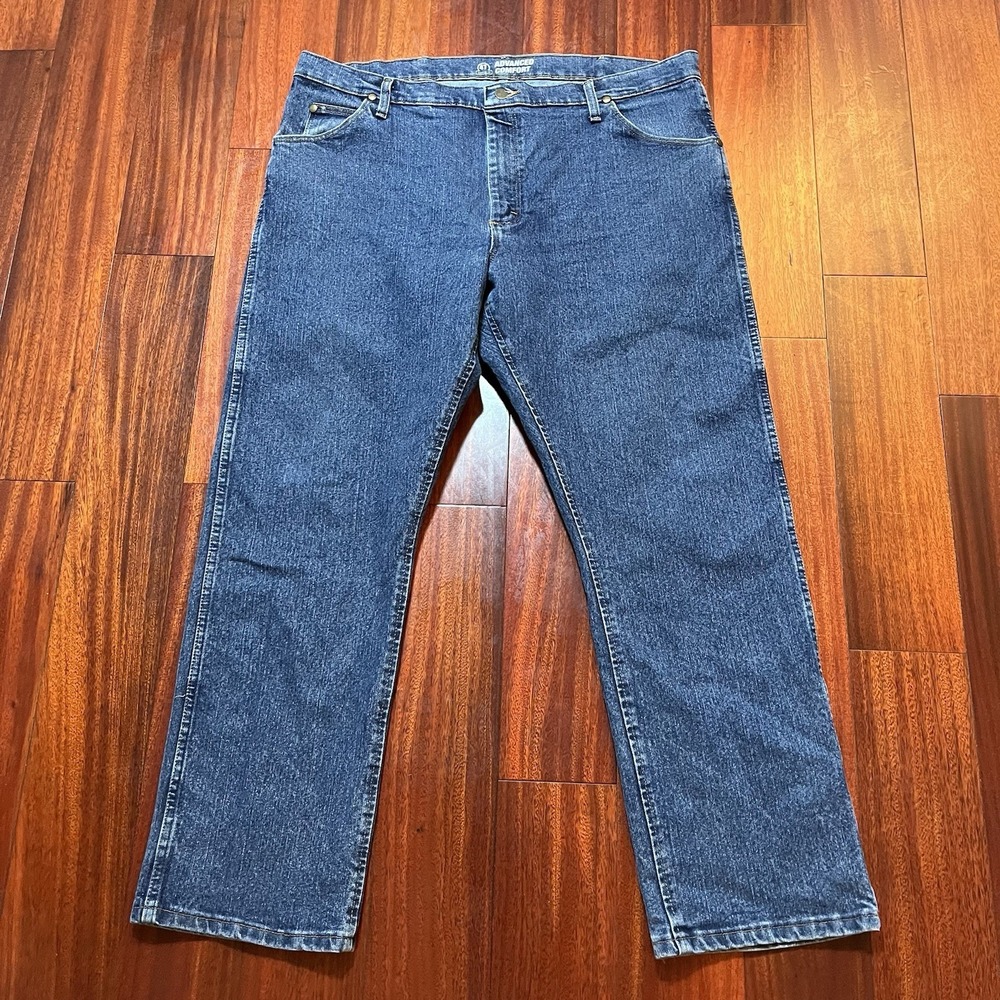 Wrangler Jeans Mens 40x30 TRUE FIT 47 Advanced Comfort 47MACMS 47MAAMS Blue EUC